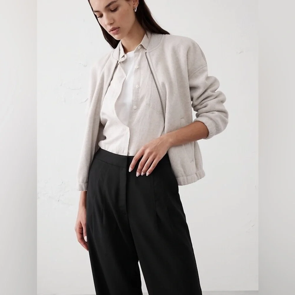 NWT! Banana Republic Wide-leg High-rise Pleated Pull-On Pant #706520